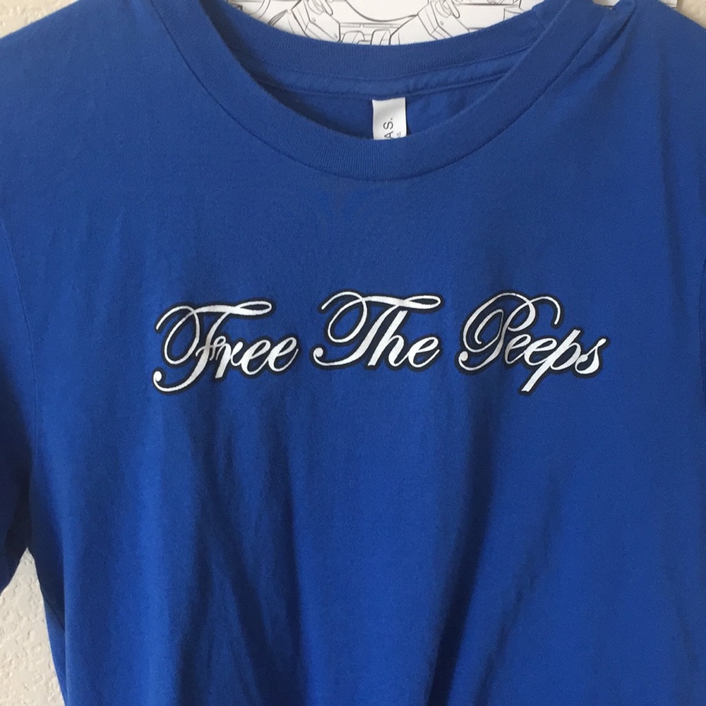 A free the peeps shirt
